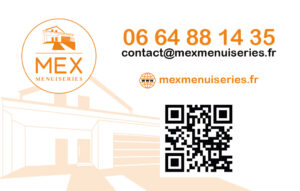 LOGO MEX MENUISERIES ARTISAN MENUISIER QRC